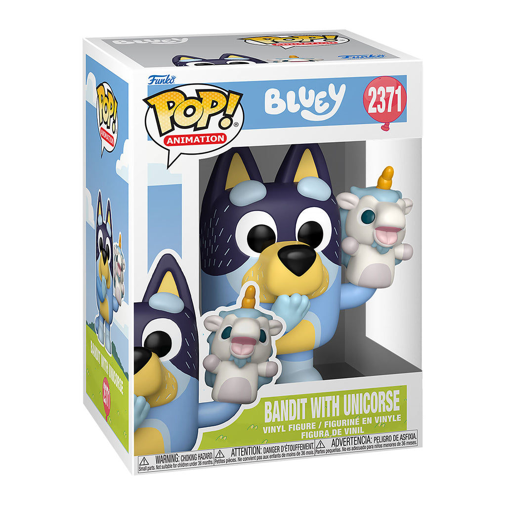 Produktbild Bluey - Bandit mit Einhorn Funko Pop Figur