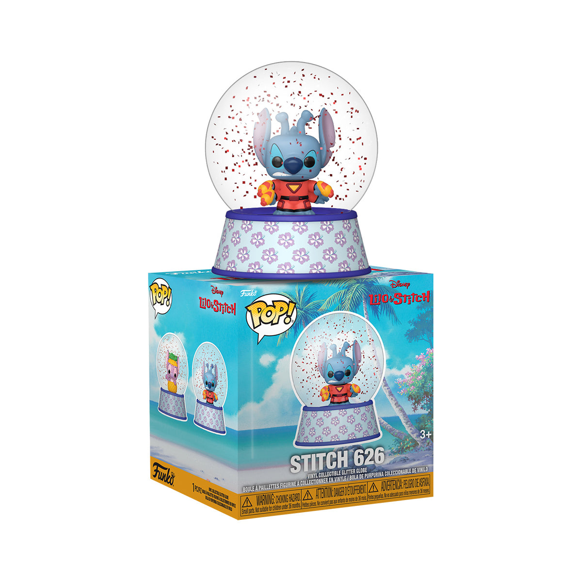 Productafbeelding Stitch Funko Pop Mystery Glitter Sneeuwbol 12-delig Display - Lilo & Stitch