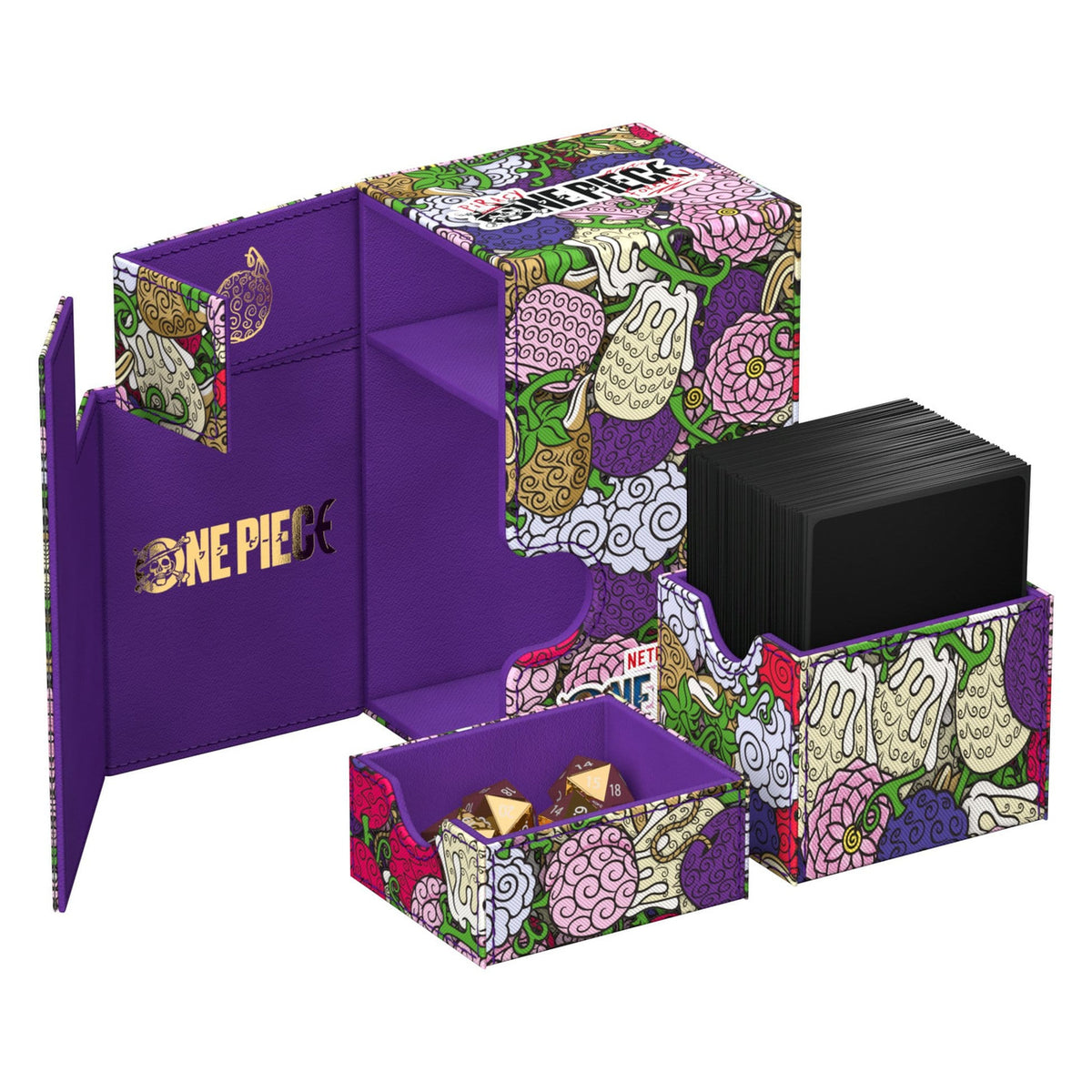 Productafbeelding One Piece - Devil Fruits Ultimate Guard Flip'n'Tray 80+ Deckbox