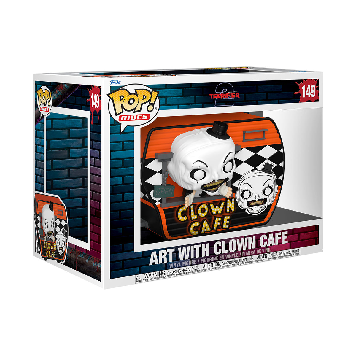 Image produit Terrifier - Figurine Funko Pop Clown Cafe avec diorama