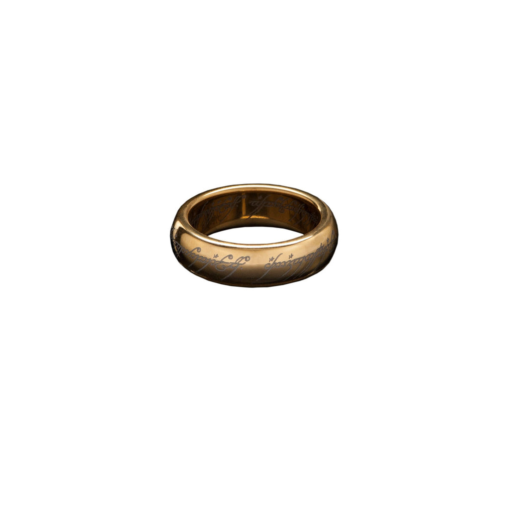 Productafbeelding In de Ban van de Ring wolfraamring De Ene Ring (verguld) maat