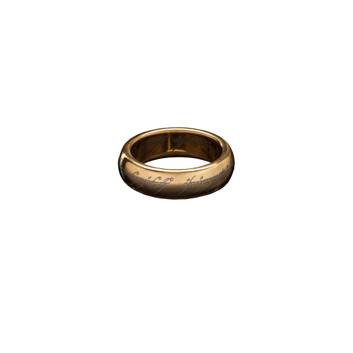 Productafbeelding In de Ban van de Ring wolfraamring De Ene Ring (verguld) maat