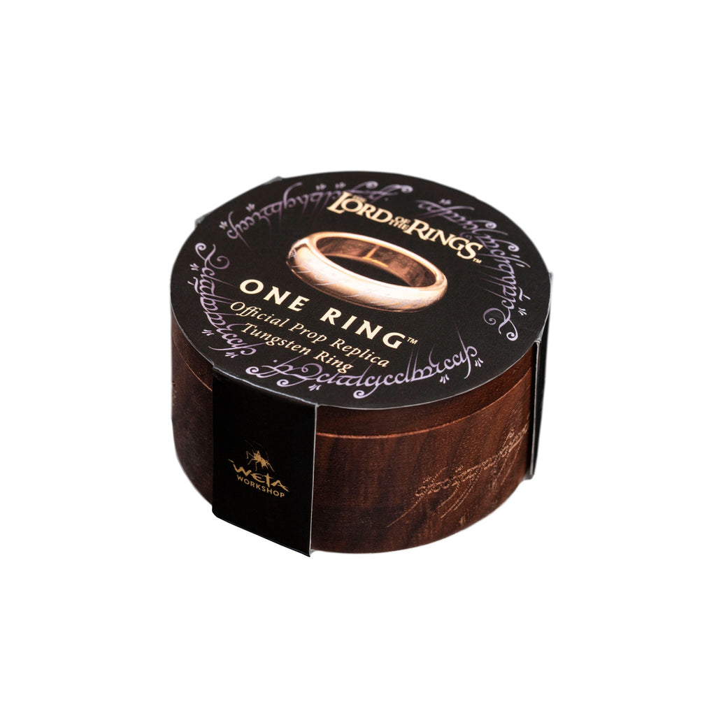 Productafbeelding In de Ban van de Ring wolfraamring De Ene Ring (verguld) maat