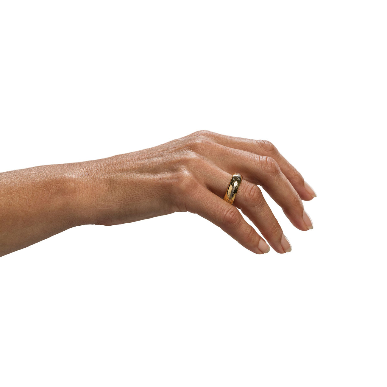 Productafbeelding In de Ban van de Ring wolfraamring De Ene Ring (verguld) maat