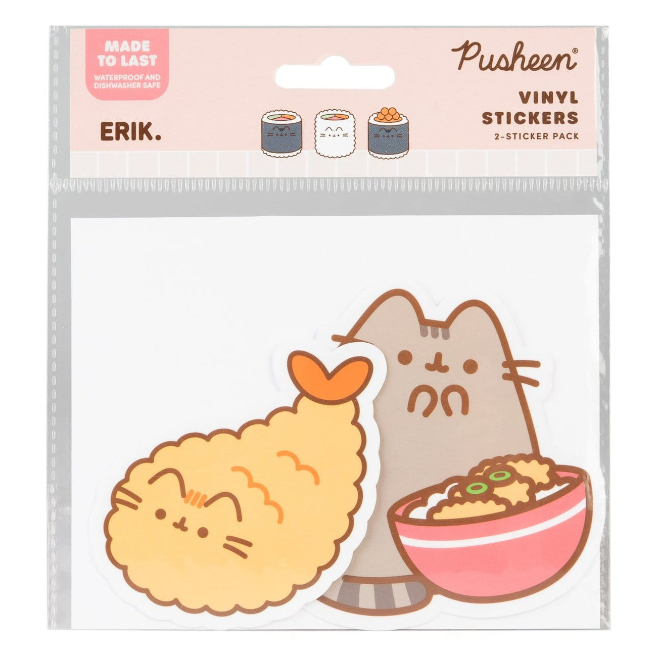 Productafbeelding Pusheen Vinyl Sticker Sushi Roll Vol. 2 Set van 2