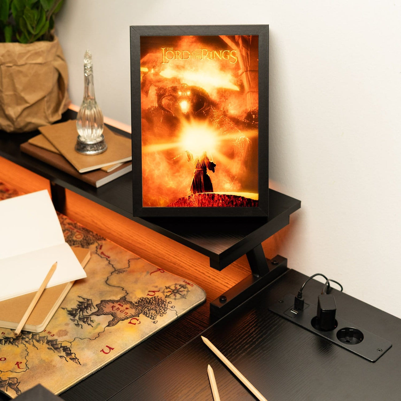 Produktbild Der Herr der Ringe Gerahmtes LED-Panel 28 x 20 cm