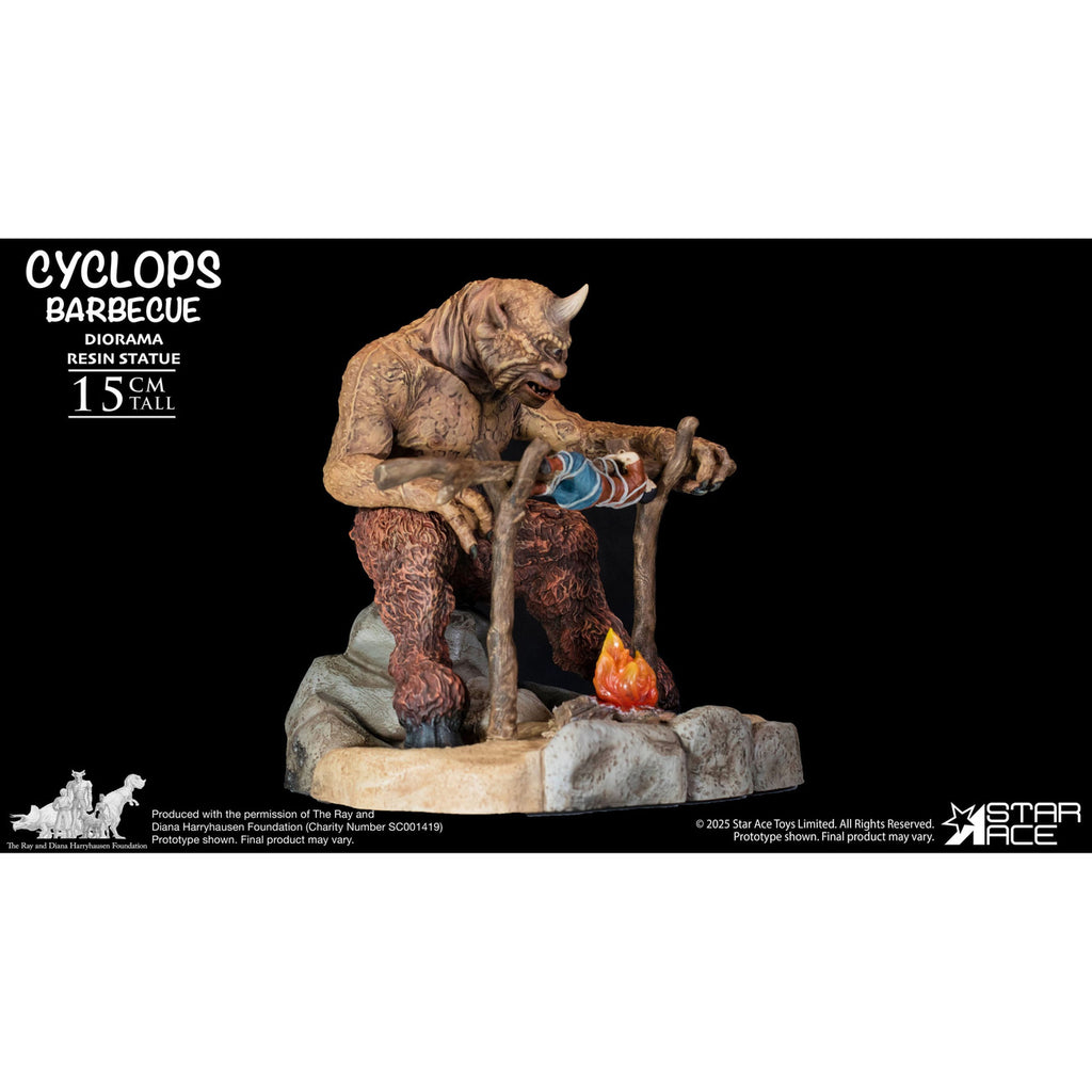 Productafbeelding Ray Harryhausen Diorama 1/8 Cyclops Barbecue Scene 17 cm