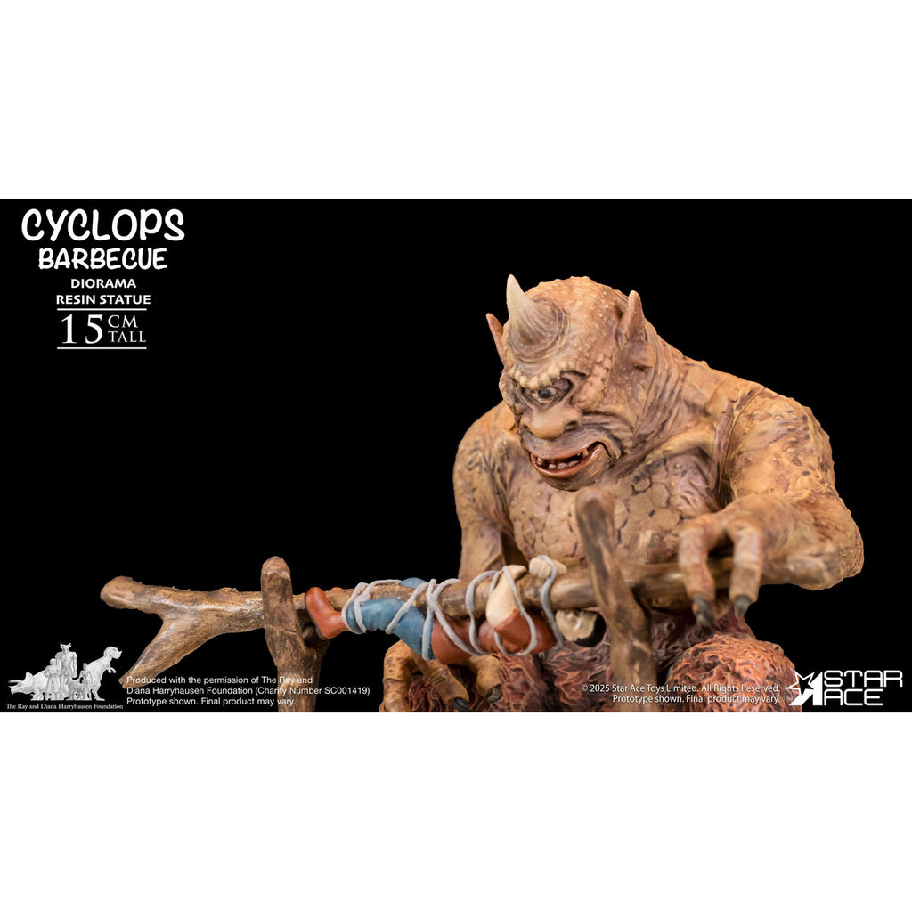 Productafbeelding Ray Harryhausen Diorama 1/8 Cyclops Barbecue Scene 17 cm
