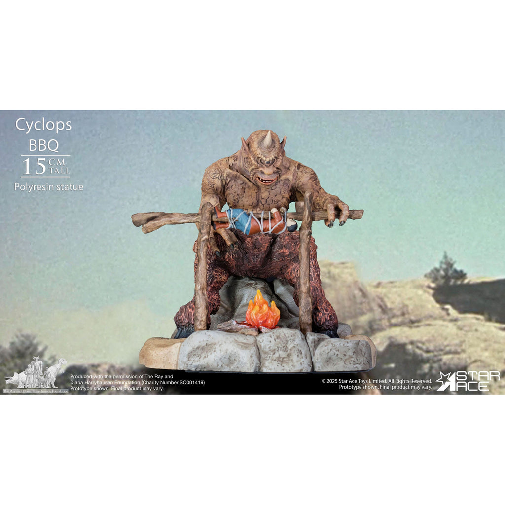 Productafbeelding Ray Harryhausen Diorama 1/8 Cyclops Barbecue Scene 17 cm