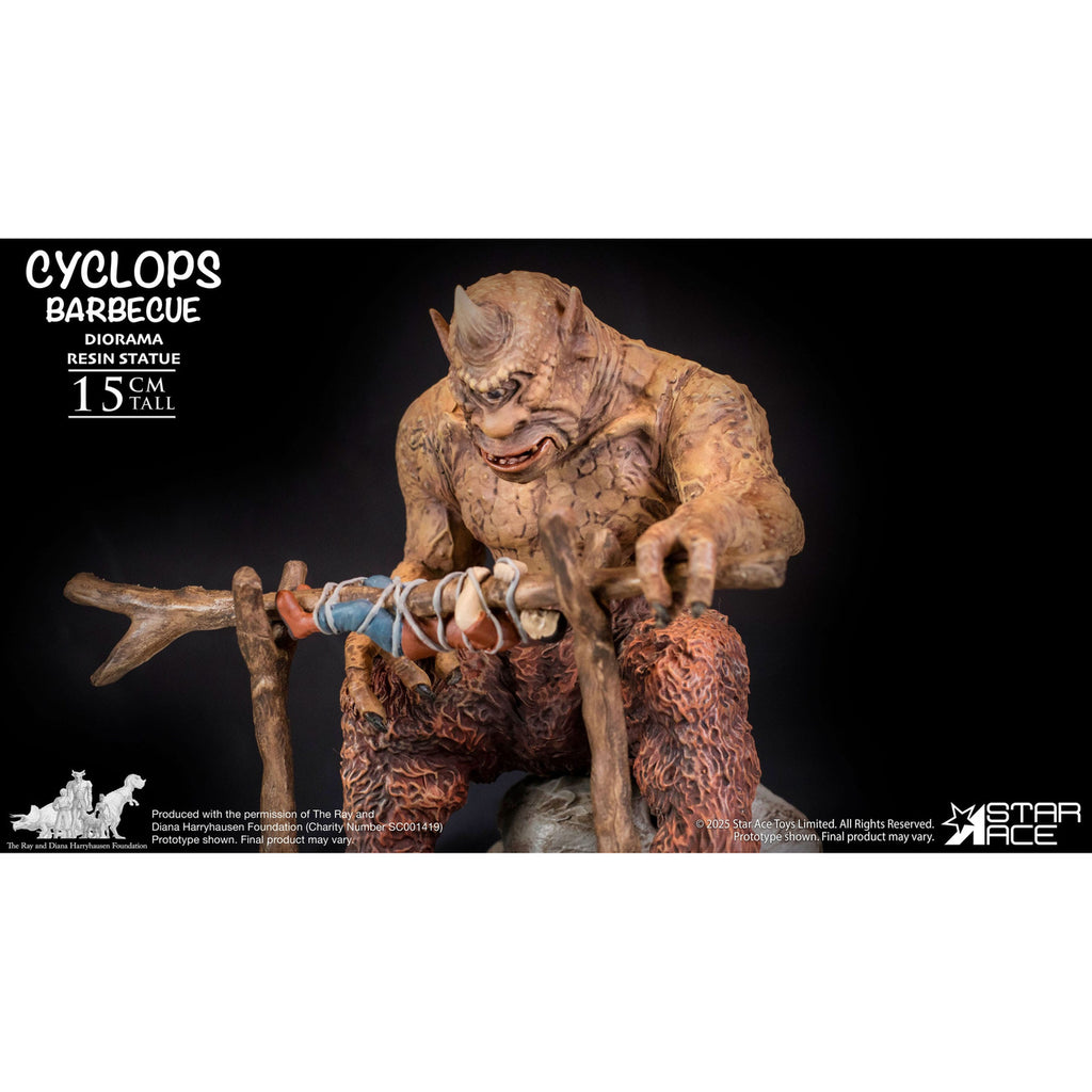 Productafbeelding Ray Harryhausen Diorama 1/8 Cyclops Barbecue Scene 17 cm