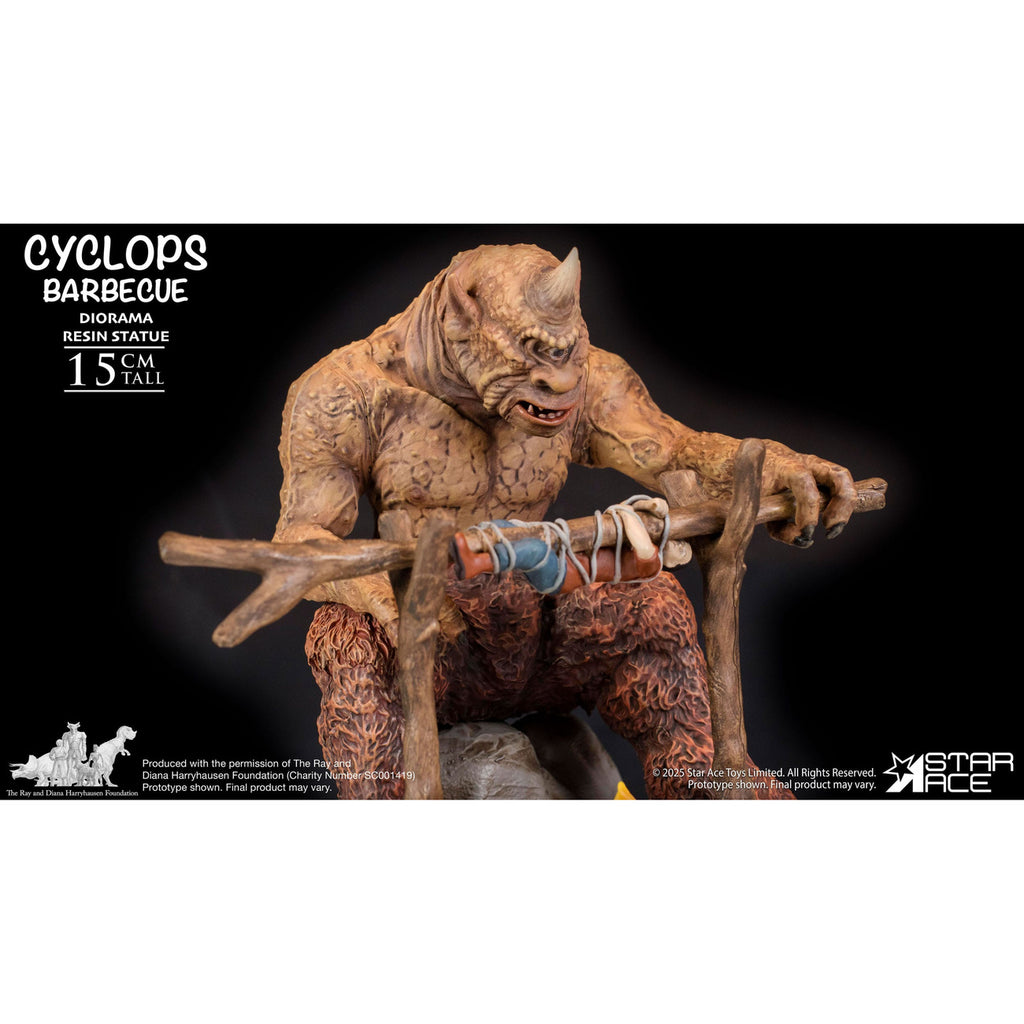 Productafbeelding Ray Harryhausen Diorama 1/8 Cyclops Barbecue Scene 17 cm