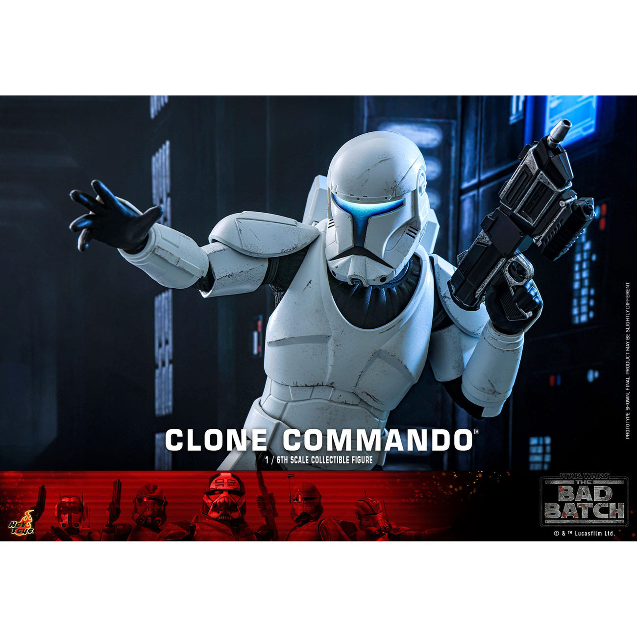 Produktbild Star Wars: The Bad Batch Actionfigur 1/6 Clone Commando 30