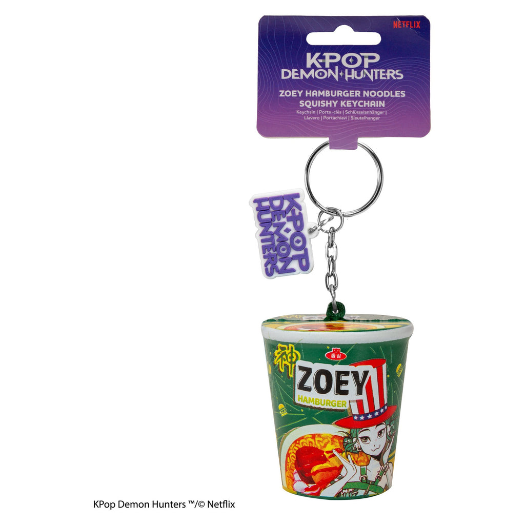 Image produit Porte-clés squishy KPop Demon Hunters Zoey Hamburger