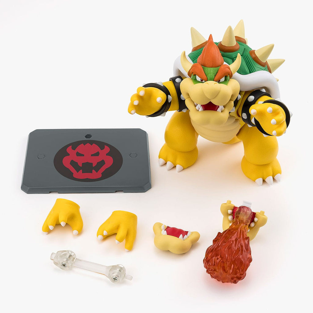 Image produit Super Mario S.H. Figuarts Figurine articulée Bowser 13 cm
