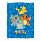 Produktbild Pokémon Flanell-Fleecedecke Starter Pokémon 130 x 160 cm