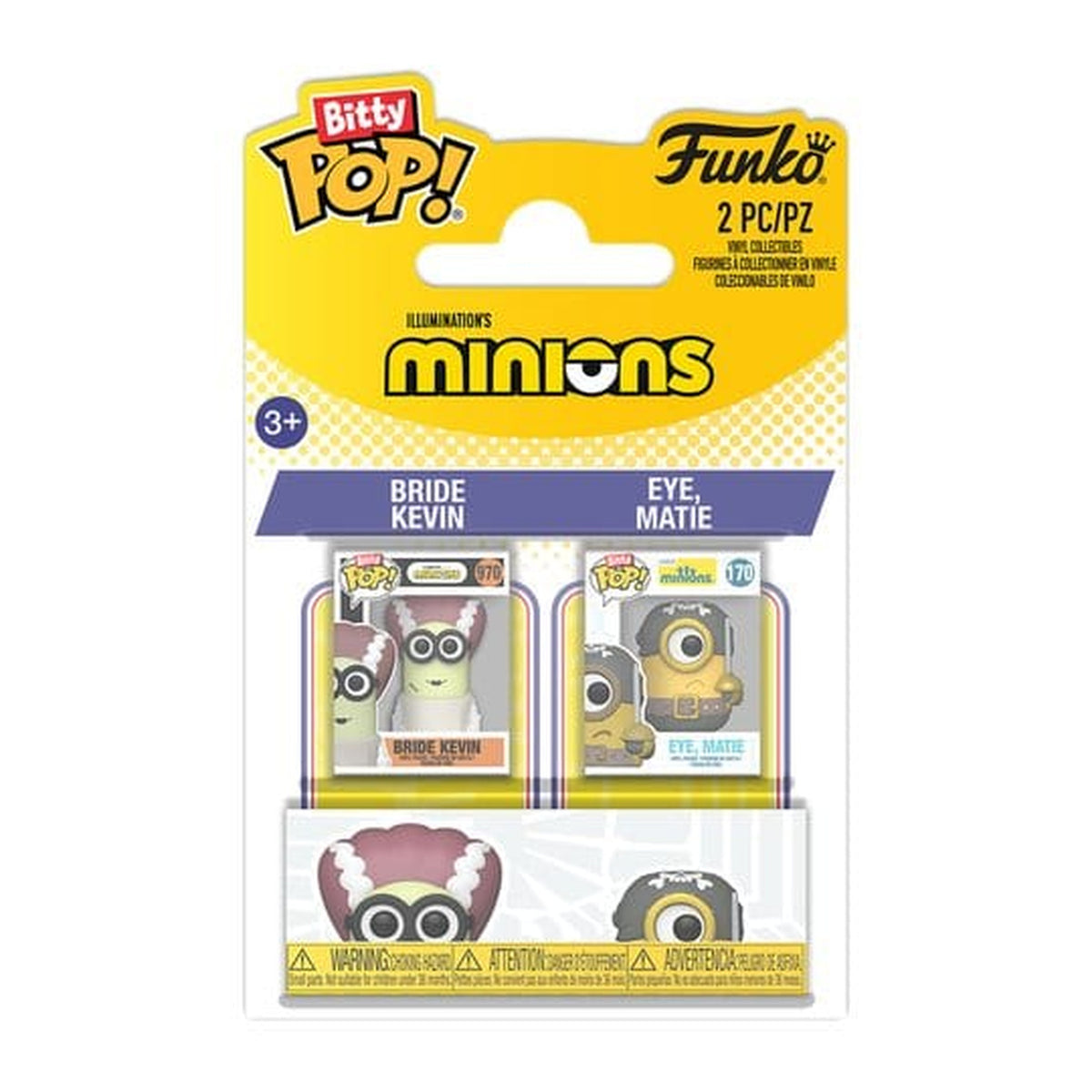 Image produit Minions Figurines POP! Vinyl Pack de 2 Bride Kevin & Eye