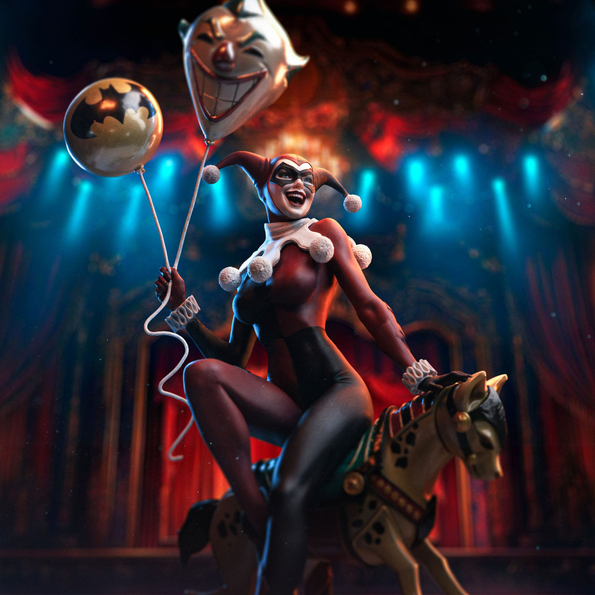 Image produit DC Comics Statue Art Scale 1/10 Harley Quinn Unleashed 30 cm