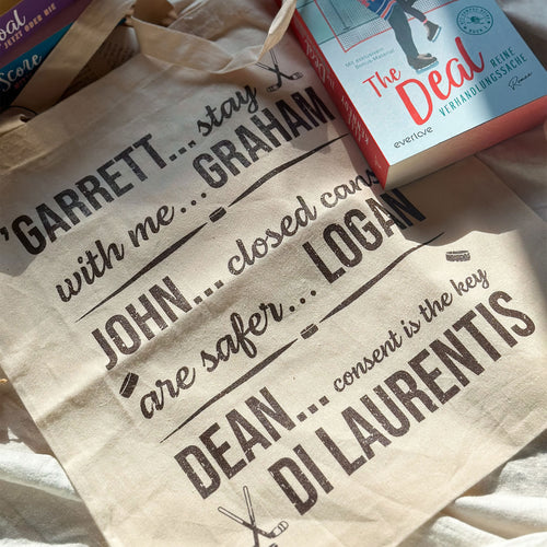 Productafbeelding Garrett, John en Dean totebag voor Off Campus fans