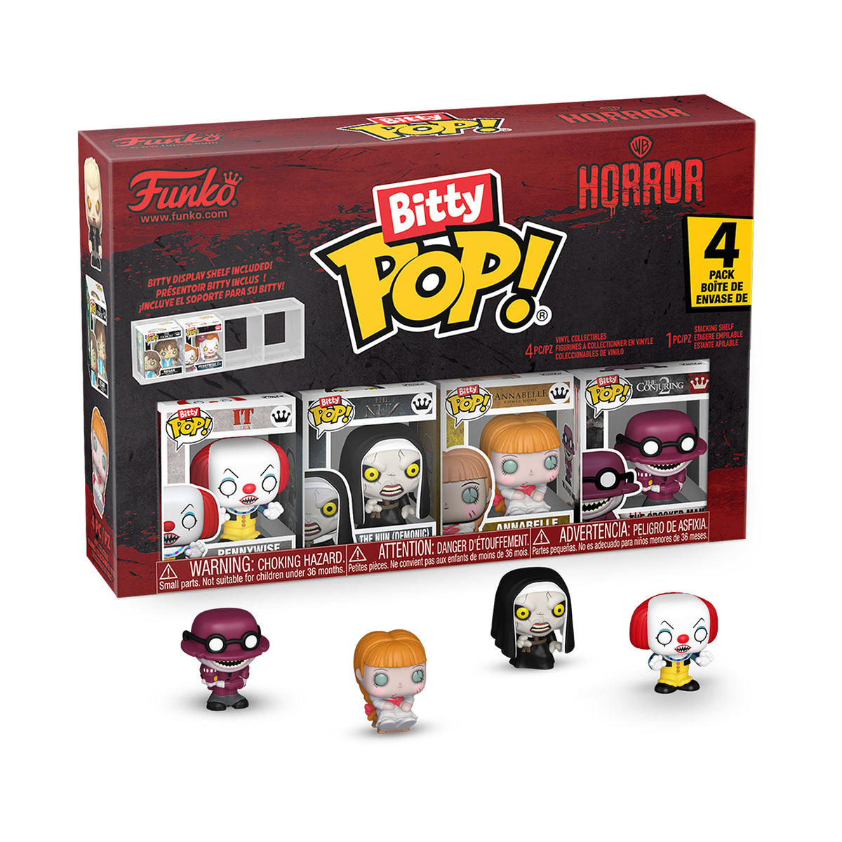 Productafbeelding Stephen Kings IT - Pennywise Funko Bitty Pop set van 4 figuren
