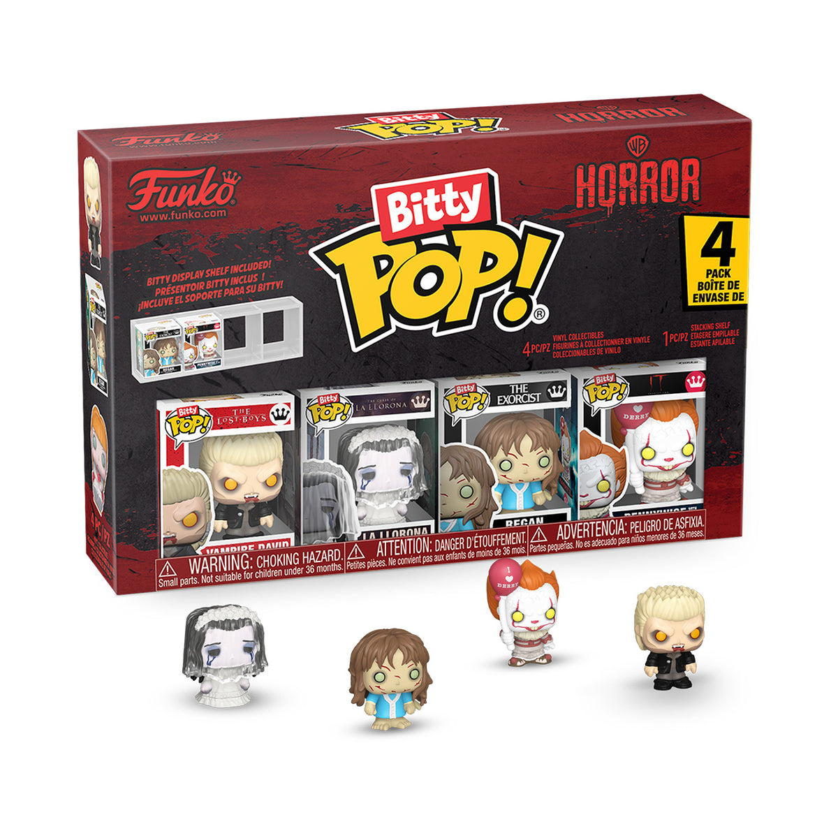 Productafbeelding Stephen Kings IT - David Funko Bitty Pop figuren set van 4