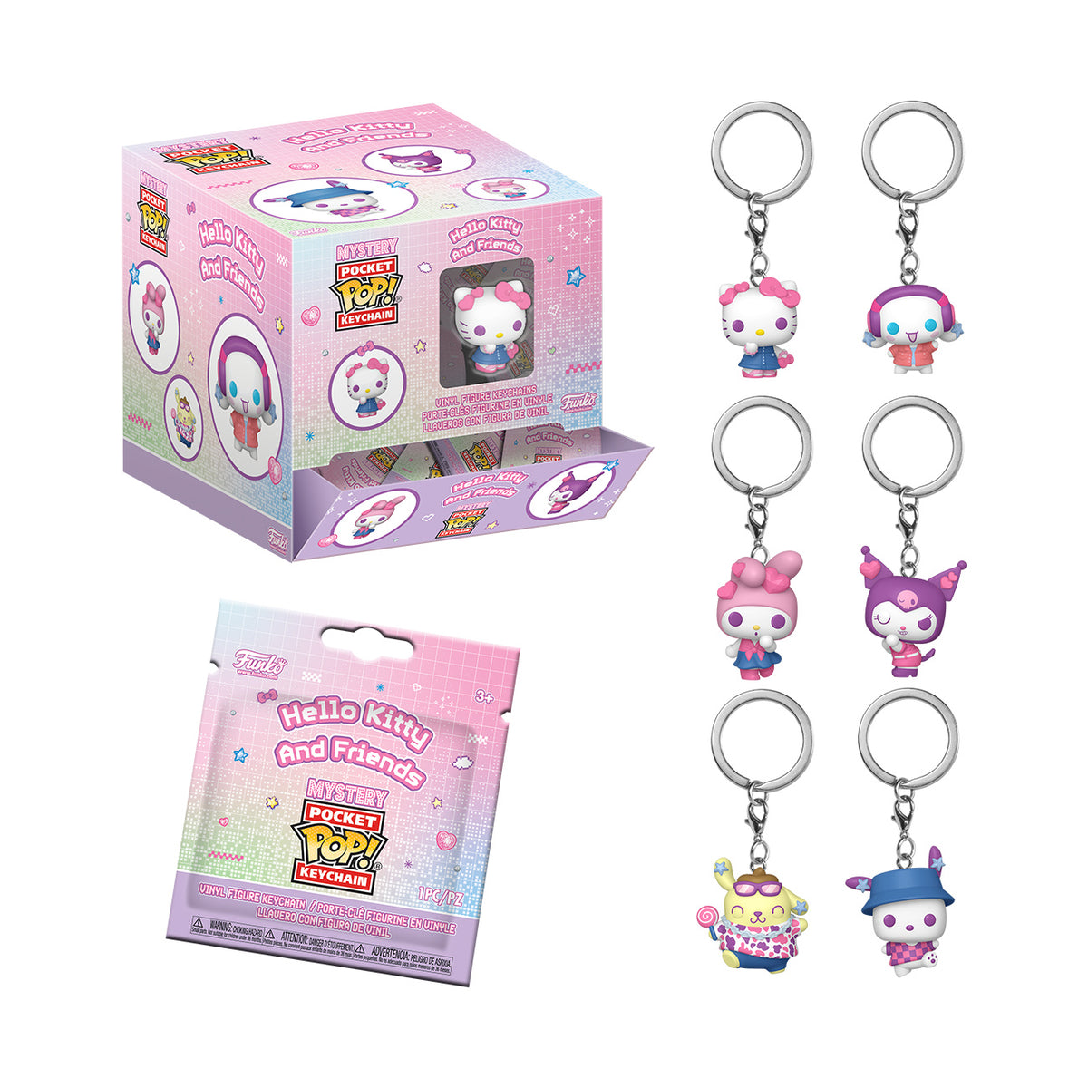 Produktbild Hello Kitty and Friends - Mystery Funko Pop Schlüsselanhänger