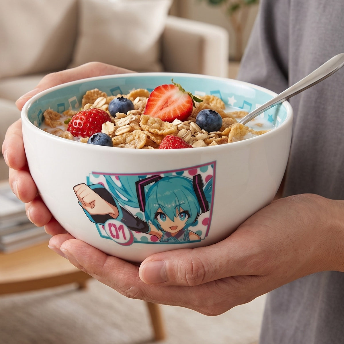 Produktbild Hatsune Miku - Notenschlüssel Müslischale