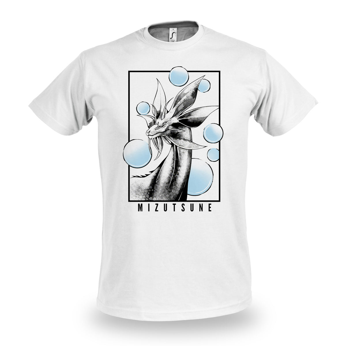 Image produit T-shirt blanc Mizutsune pour fans de Monster Hunter