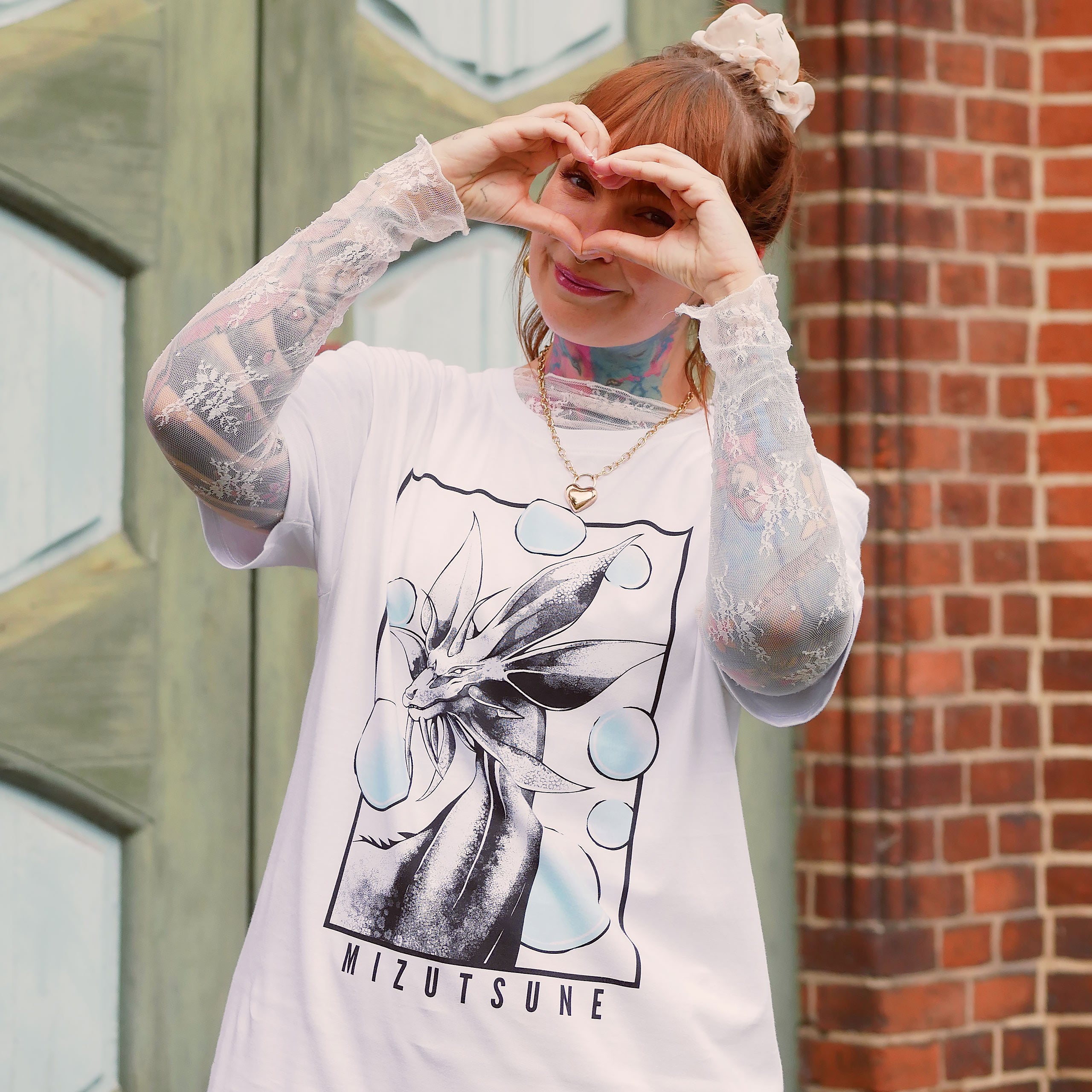 Image produit T-shirt Mizutsune blanc pour les fans de Monster Hunter