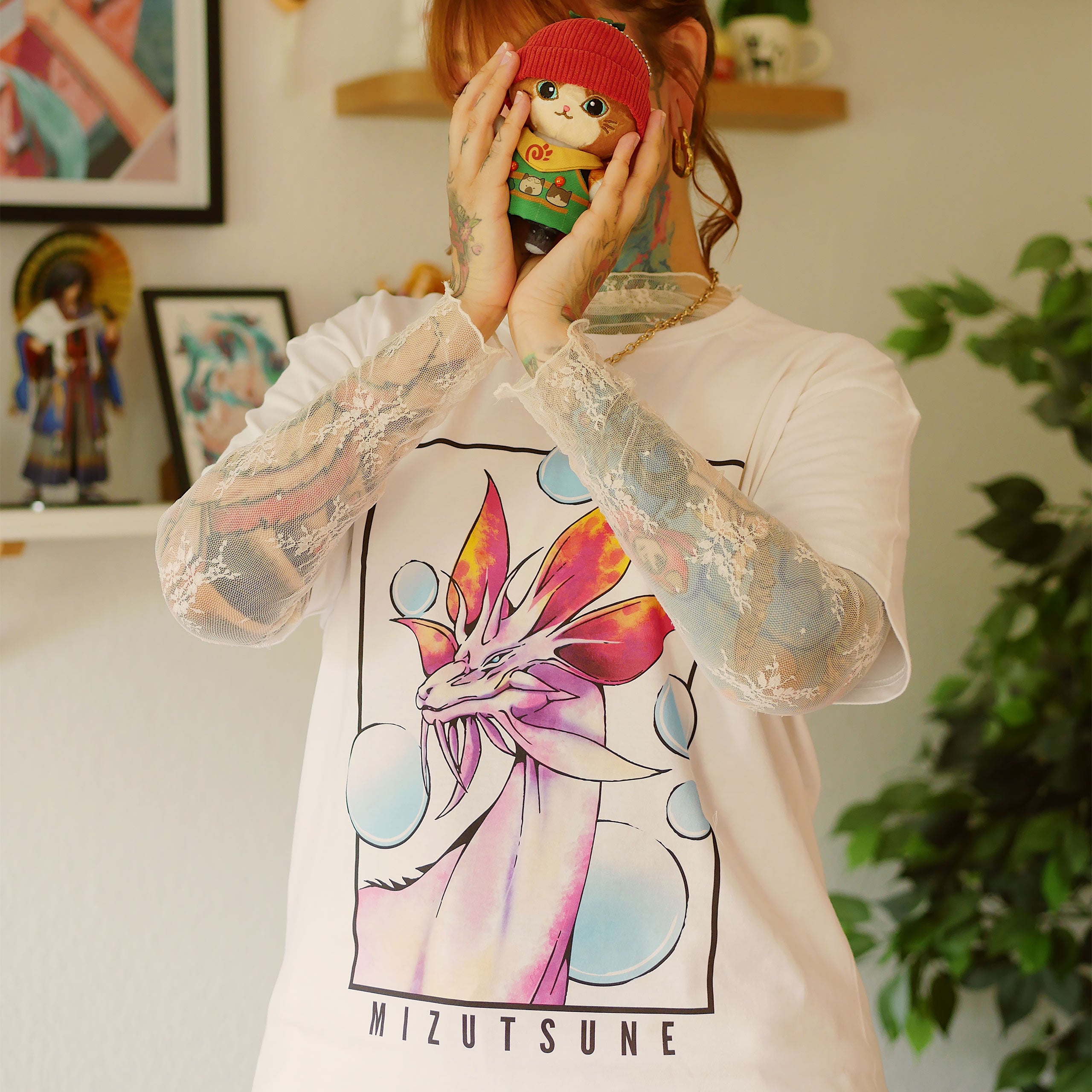 Image produit T-shirt Mizutsune blanc édition limitée pour fans de Monster Hunter