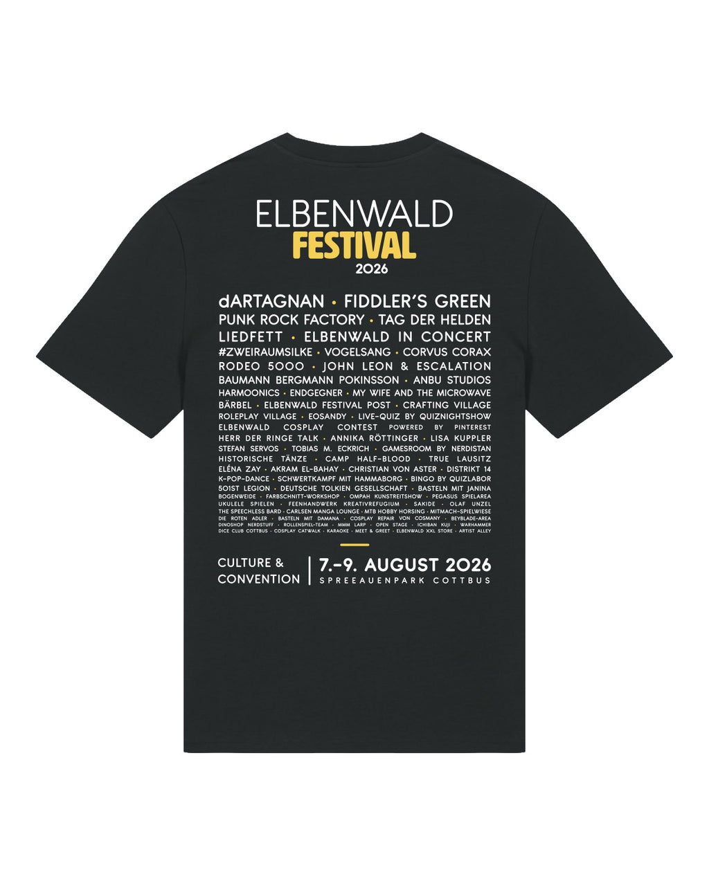 Produktbild Elbenwald Festival 2026 - Ghost Line Up T-Shirt