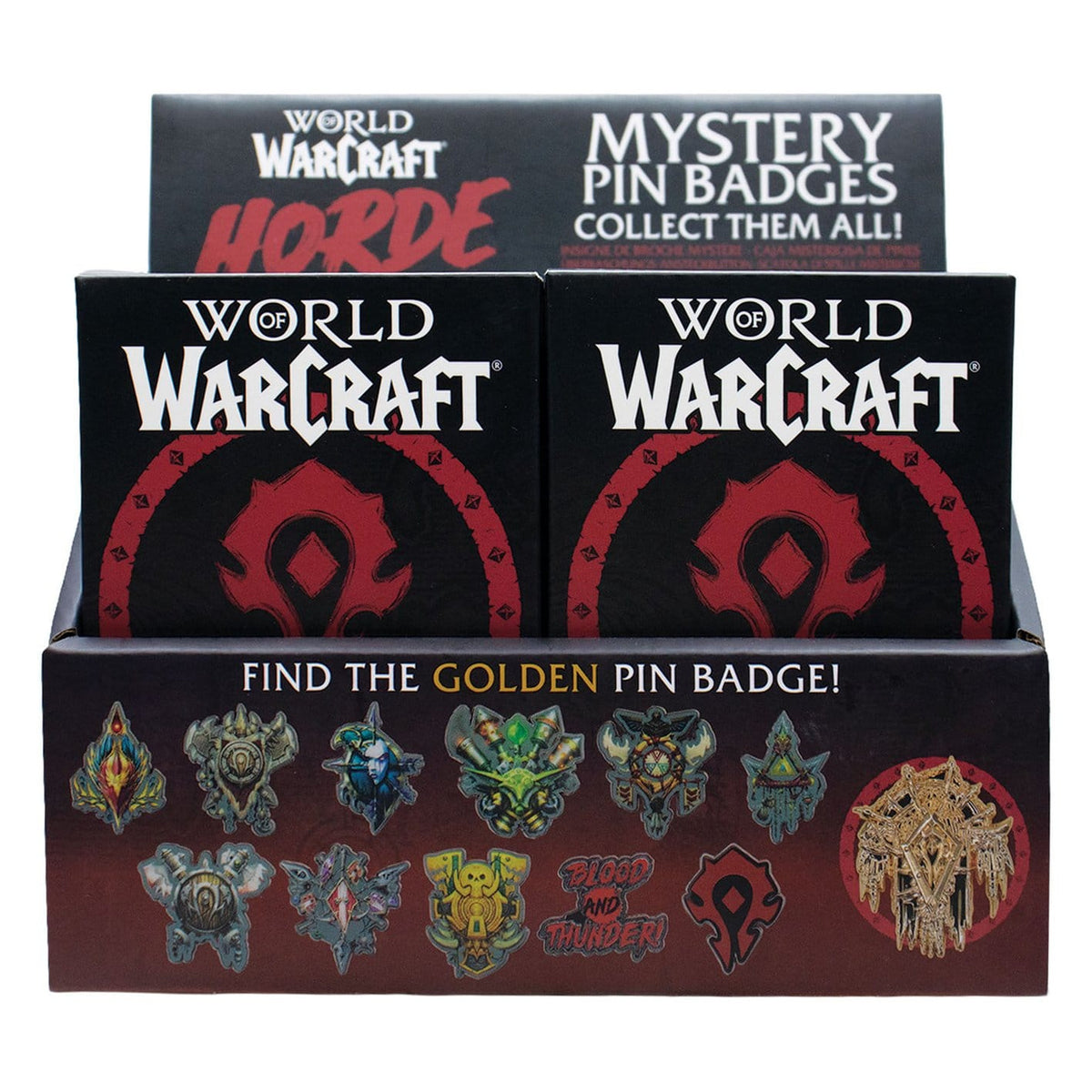 Image produit World of Warcraft - Presentoir de pins mystères Horde (12 pièces)