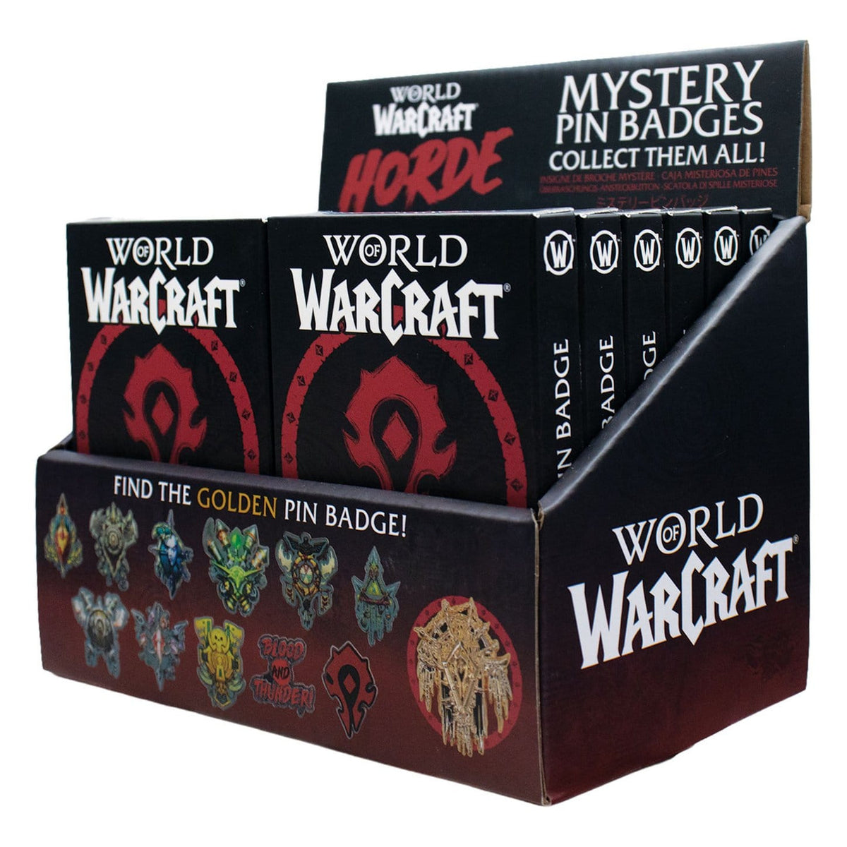 Image produit World of Warcraft - Presentoir de pins mystères Horde (12 pièces)