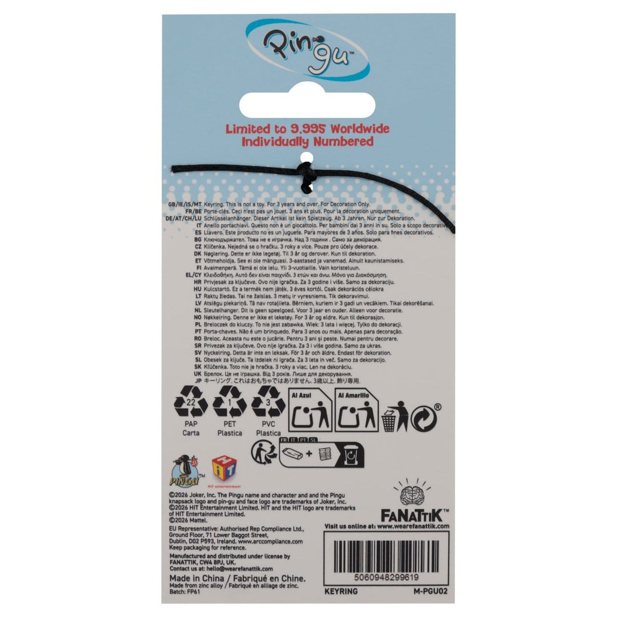 Productafbeelding Pingu - Noot Noot Sleutelhanger Limited Edition