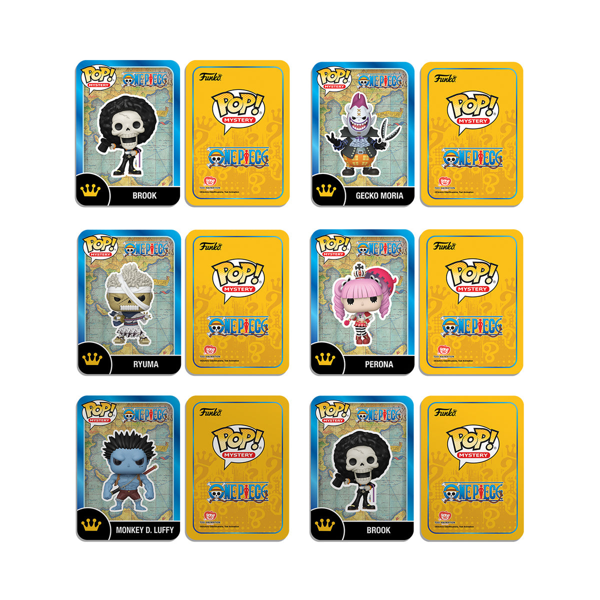 Image produit One Piece - Présentoir de 6 figurines Mystery Funko Pop