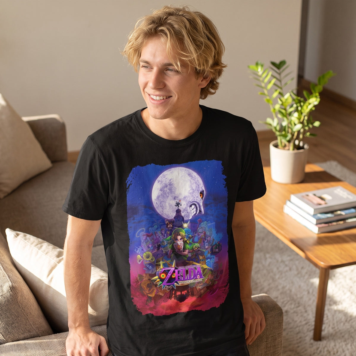 Image produit Zelda - T-shirt Link Poster noir