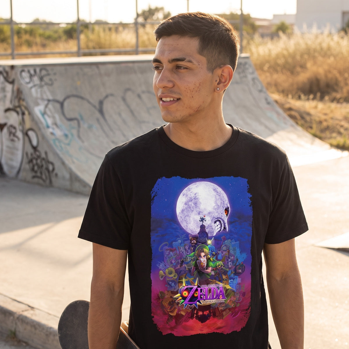 Image produit Zelda - T-shirt Link Poster noir