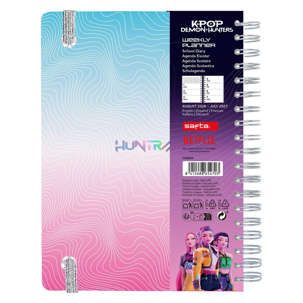Productafbeelding KPop Demon Hunters 2026/2027 A5 weekplanner