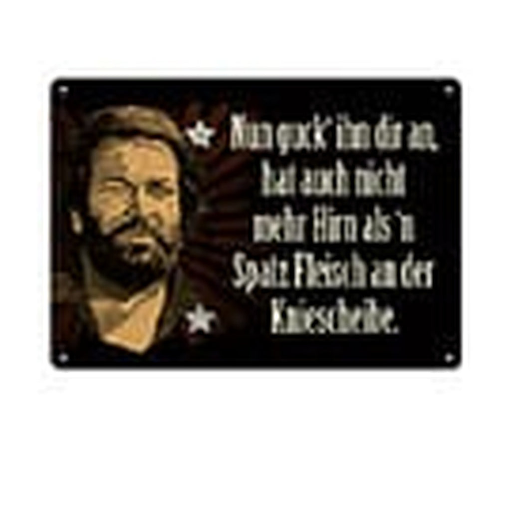 Produktbild Bud Spencer Blechschild Nun guck' ihn dir an,... 10 x 15 cm