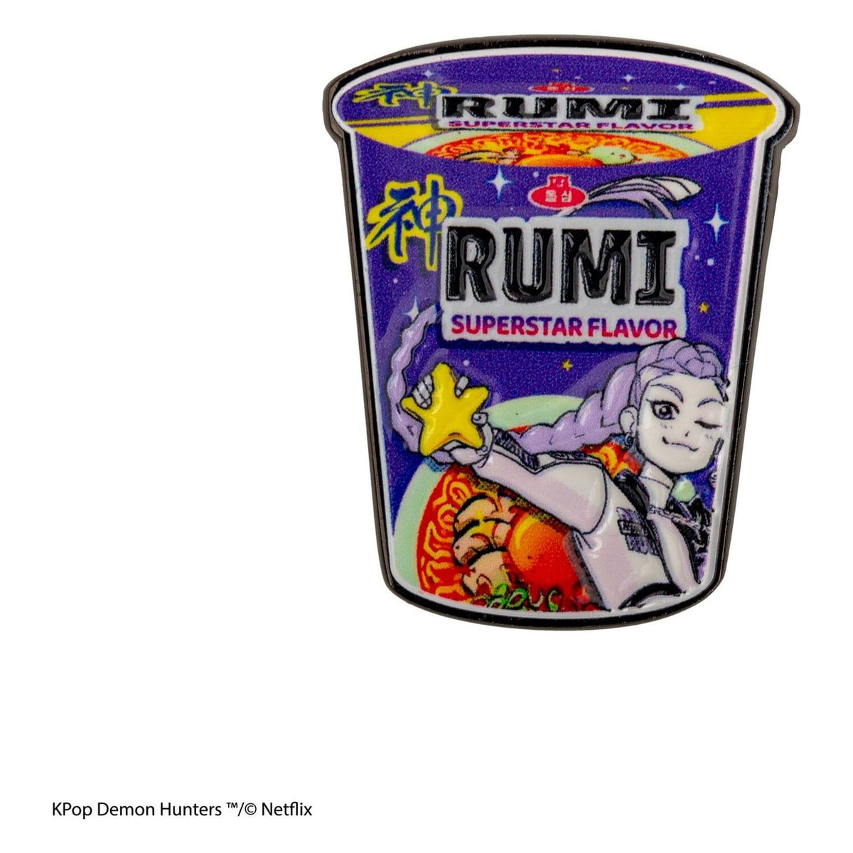Image produit Pin's KPop Demon Hunters Rumi Superstar Flavor Noodles