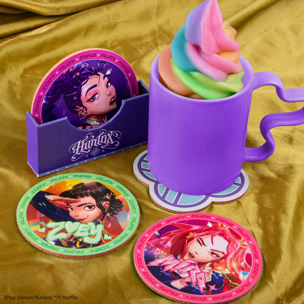 Image produit KPop Demon Hunters - Set de sous-verres HUNTR/X (4 pièces)