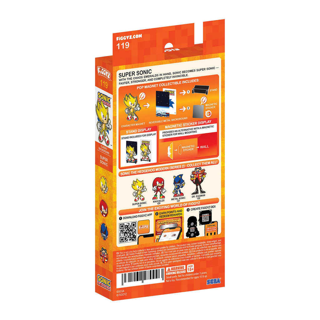 Produktbild Sonic the Hedgehog (Modern) FiGGYZ Magnet-Sammelfigur Super