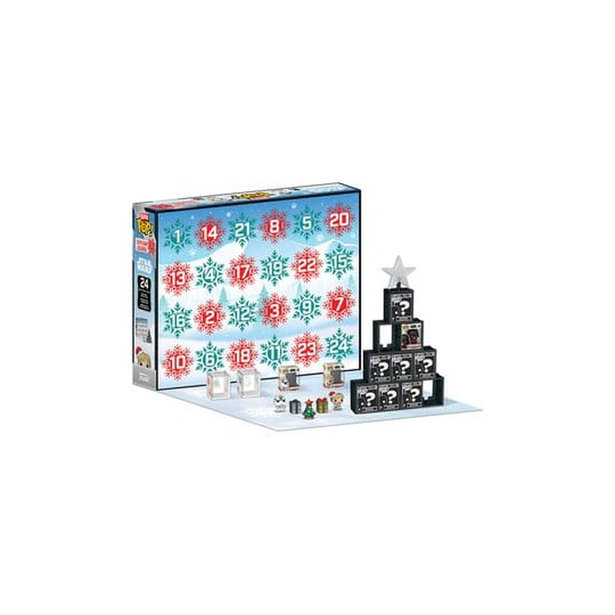 Image produit Star Wars Bitty POP! Calendrier de l'Avent compte à rebours 24 jours