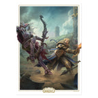 Productafbeelding World of Warcraft kunstdruk Sylvanas vs Anduin Wrynn