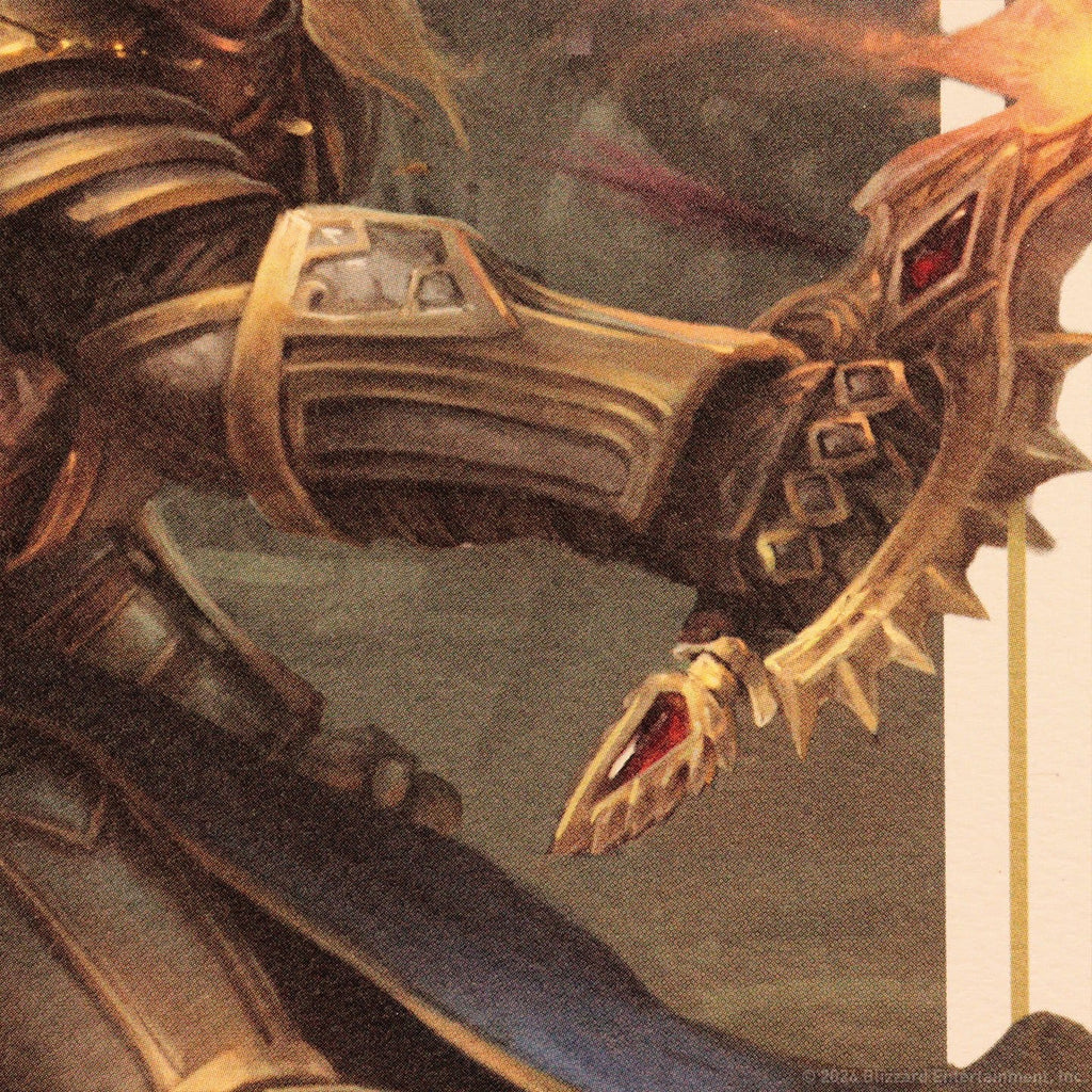 Productafbeelding World of Warcraft kunstdruk Sylvanas vs Anduin Wrynn