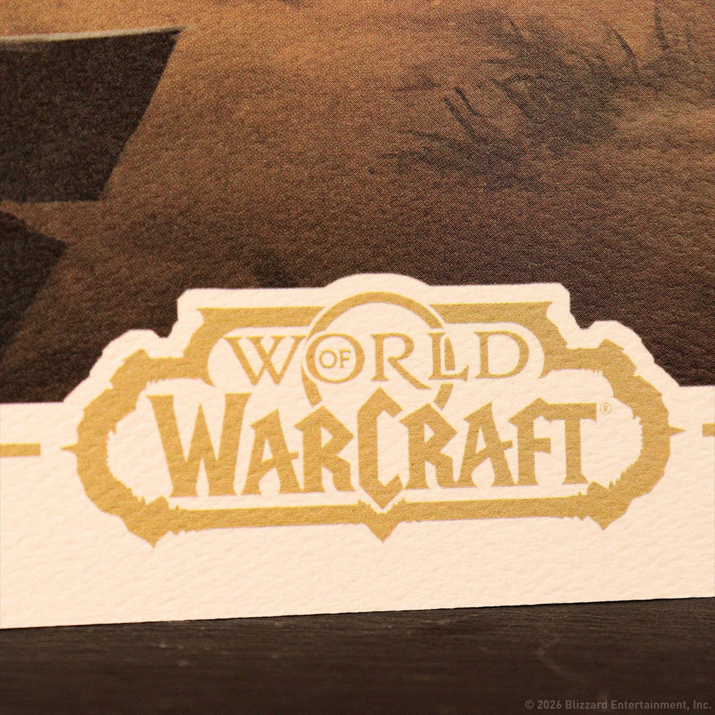 Productafbeelding World of Warcraft kunstdruk Sylvanas vs Anduin Wrynn