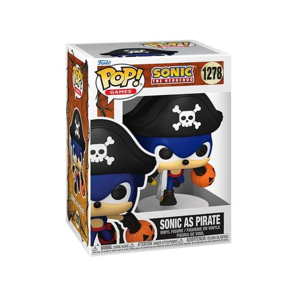 Produktbild Sonic the Hedgehog POP! Games Vinyl Figur Pirate Sonic 9 cm