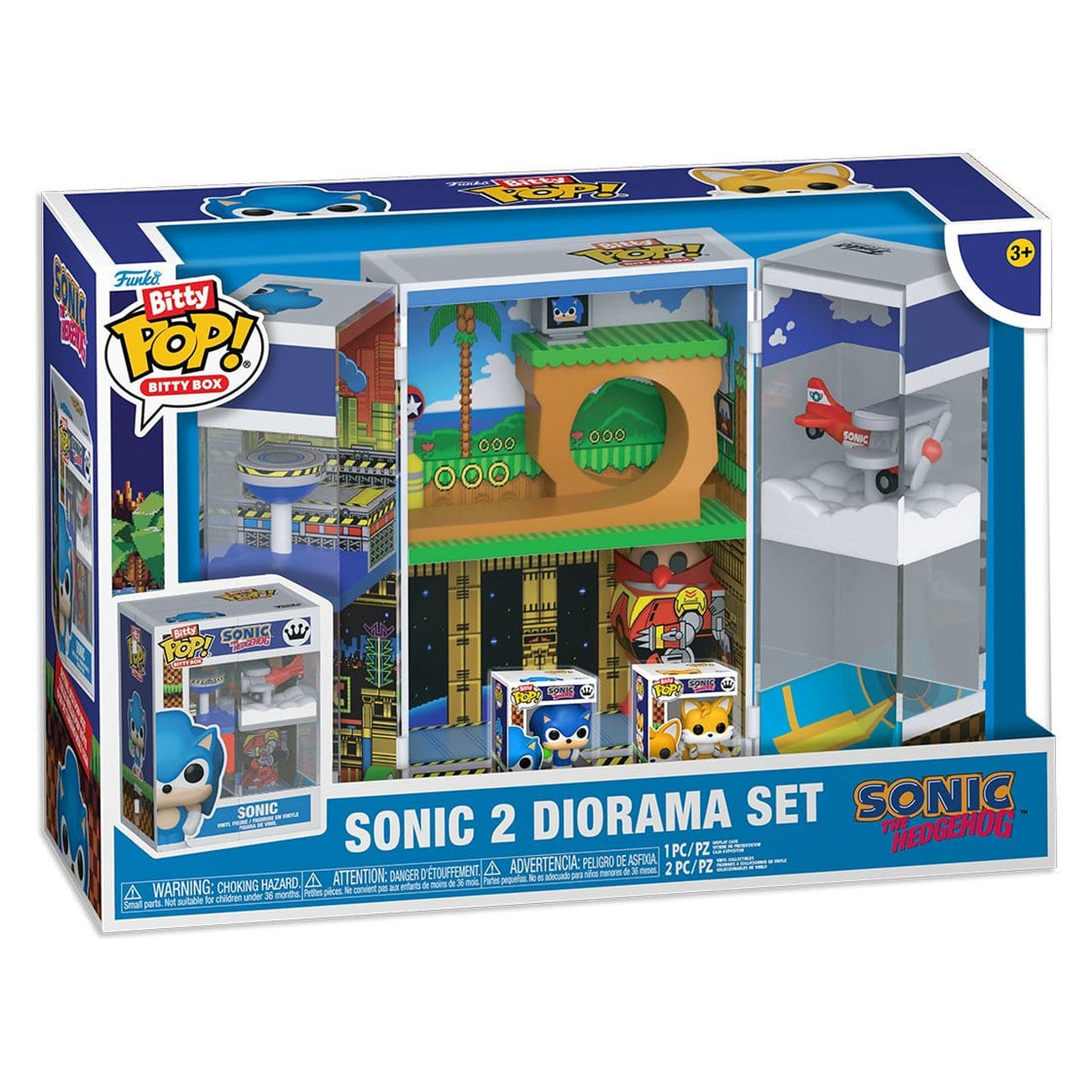 Productafbeelding Sonic 2 Bitty POP! Boxes Vinyl Figuur Diorama Set