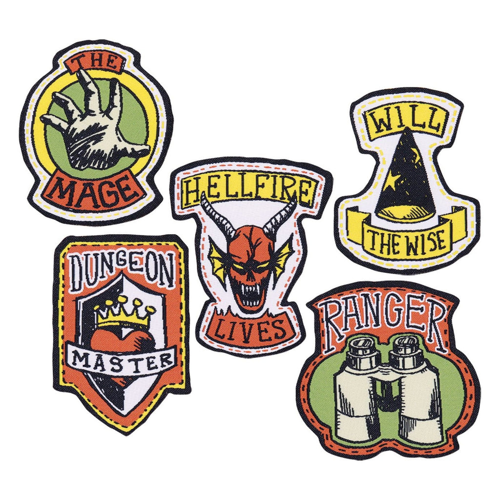 Productafbeelding Stranger Things stoffen patches set van 5