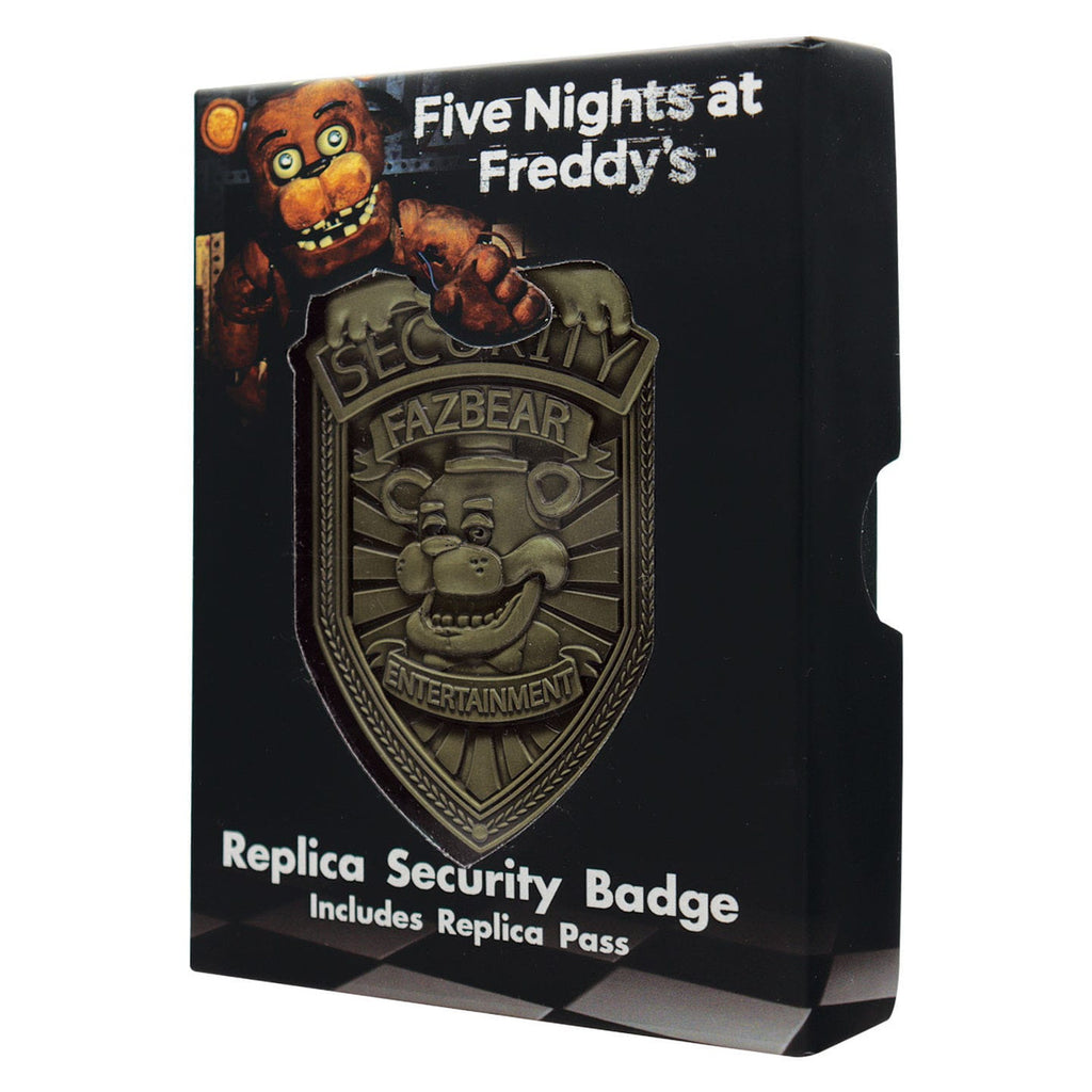 Productafbeelding Five Nights at Freddy's Security Badge Replica Antique Brass