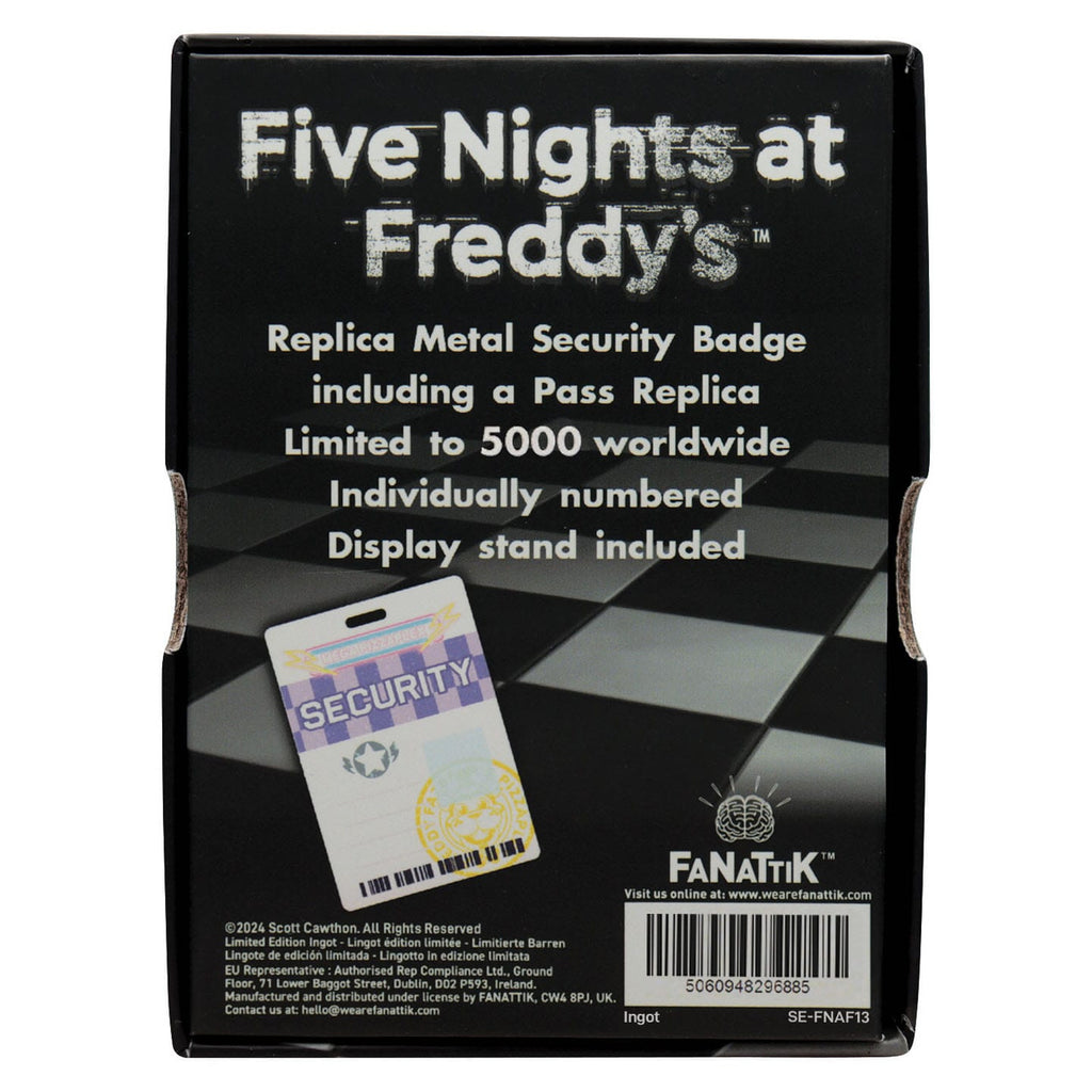 Productafbeelding Five Nights at Freddy's Security Badge Replica Antique Brass